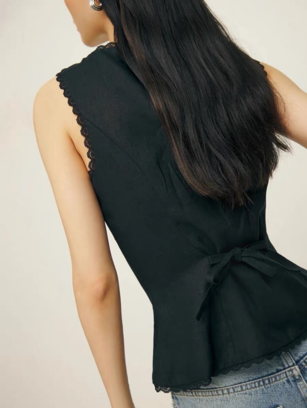 Reformation Amela Linen Top - Picture 2 of 6